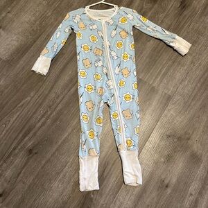 Little Sleepies Blue Footies